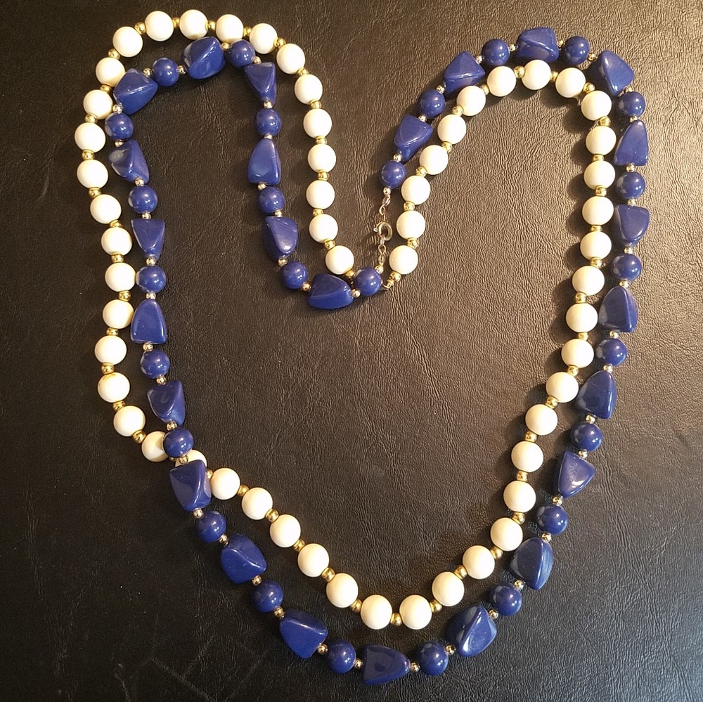 2 Strands Vintage Bead Necklaces
